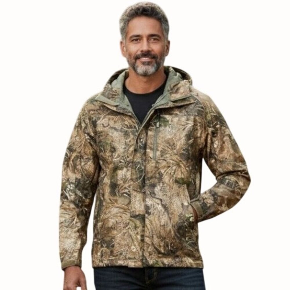 Nomad Hailstorm Hunting Jacket Medium Mossy Oak Camo Waterproof Windproof NEW